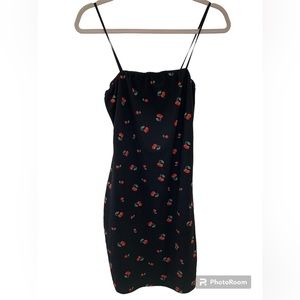 Charlotte Russe black dress with cherry print Medium
